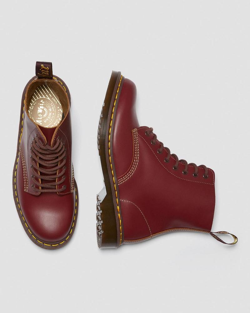 Dr Martens 1460 Vintage Made in England Snørestøvler Dame Rød | DK 212OKI